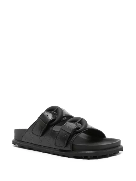 Papuci Marine Serre din piele negru
