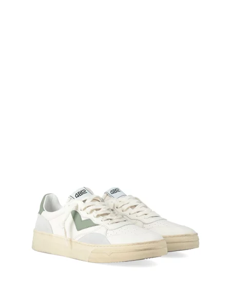 Sneakersy 4b12 skórzane białe
