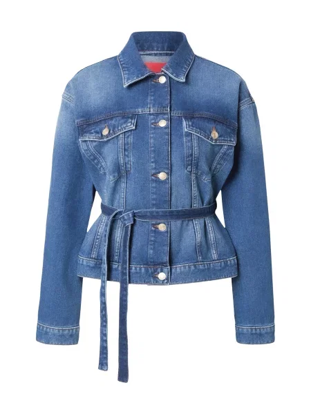HUGO Prehodna jakna Gizzie moder denim modra