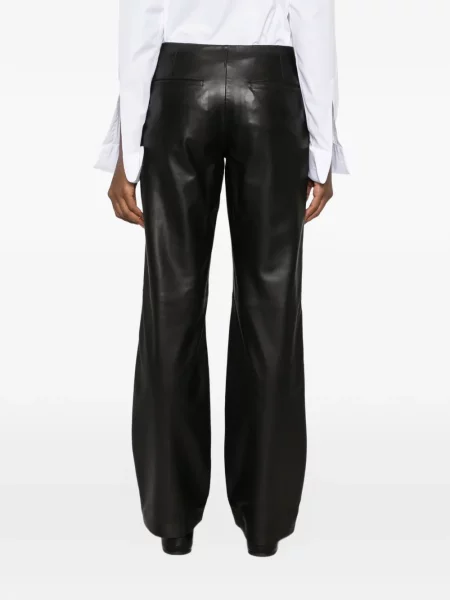 Pantaloni Toteme din piele negru