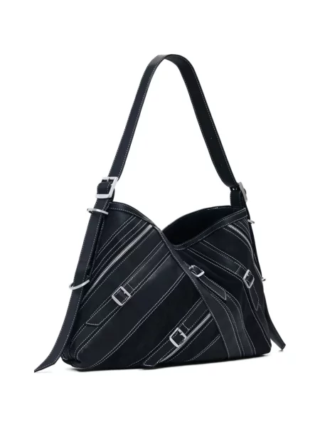 Geantă shopper Desigual cu cataramă negru