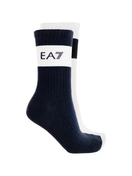 Șosete Ea7 Emporio Armani tricotate cu imagine tenis albastru