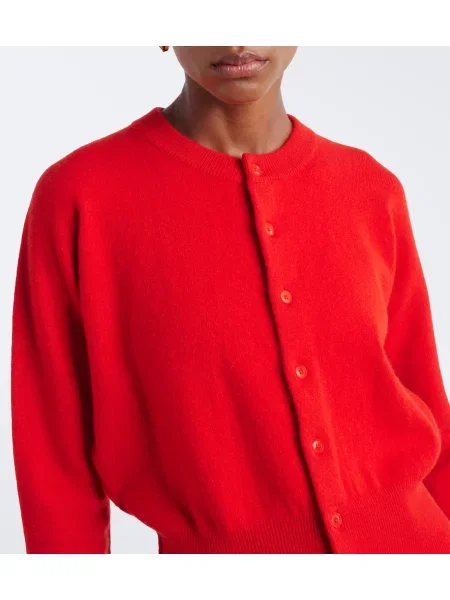 Cardigan Extreme Cashmere din cașmir roșu