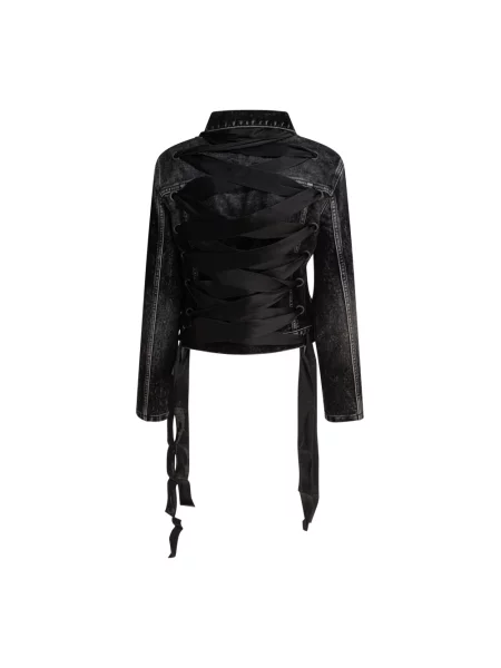 Kurtka jeansowa Balenciaga czarna