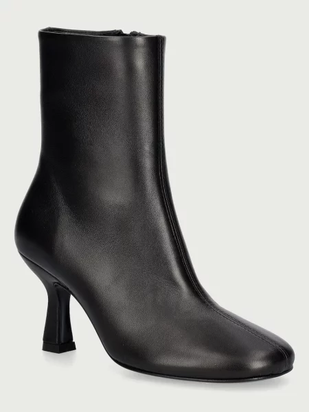 Souliers Martinez bokacsizma tűsarkú női bőr TALIN fekete