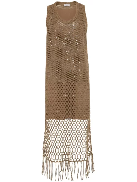 Rochie Brunello Cucinelli cu paiete tricotate
