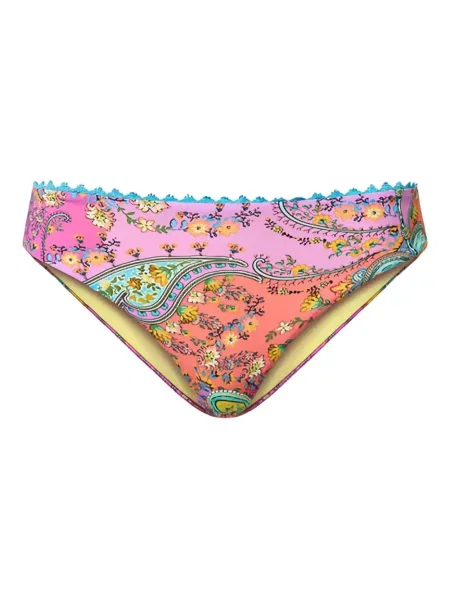 Компект бикини Twinset с принт с пейсли десен розово