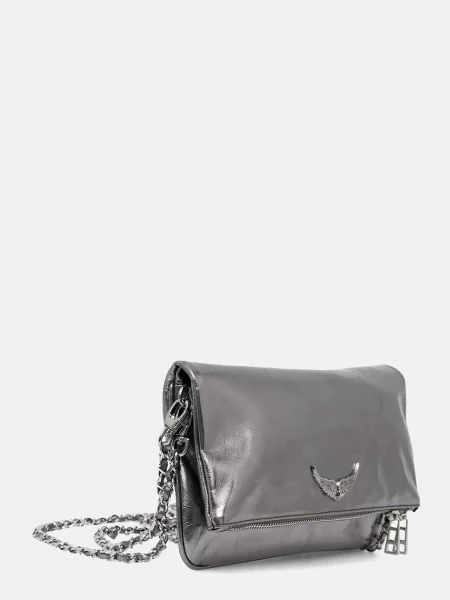 ZADIG&VOLTAIRE torebka skórzana szara