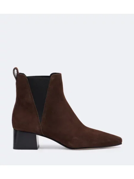 Botine chelsea Veronica Beard din piele de căprioară maro