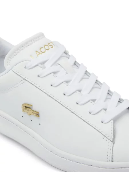 Sneakerși Lacoste din piele alb