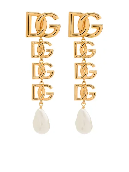 Cercei Dolce & Gabbana cu perle auriu
