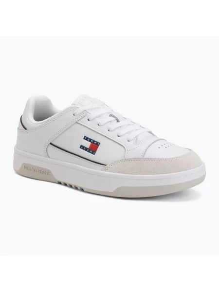 Încălțăminte pentru bărbați Tommy Jeans Cupsole Leather white alb
