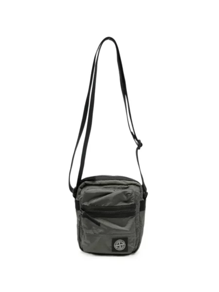 Geantă crossbody Stone Island cu strasuri verde