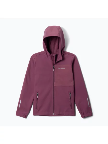 Gyerek softshell dzseki Columbia Ascender Hooded Softshell antique mauve. Méret: L lila