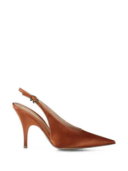 Pantofi cu toc Gianvito Rossi slingback maro