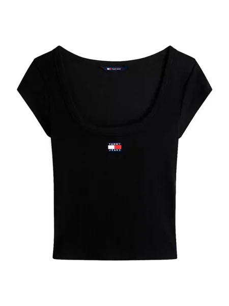Denim ruha Tommy Jeans fekete