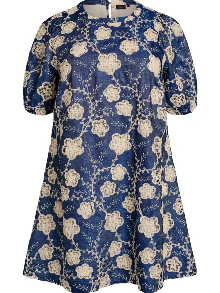 Zizzi Rochie Mlaniva albastru / murdar alb