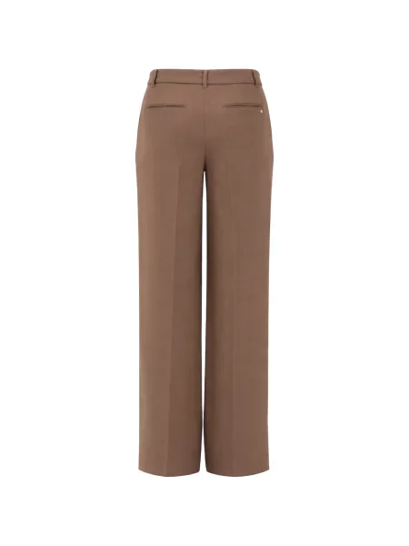 Pantaloni plisați Armani Exchange maro