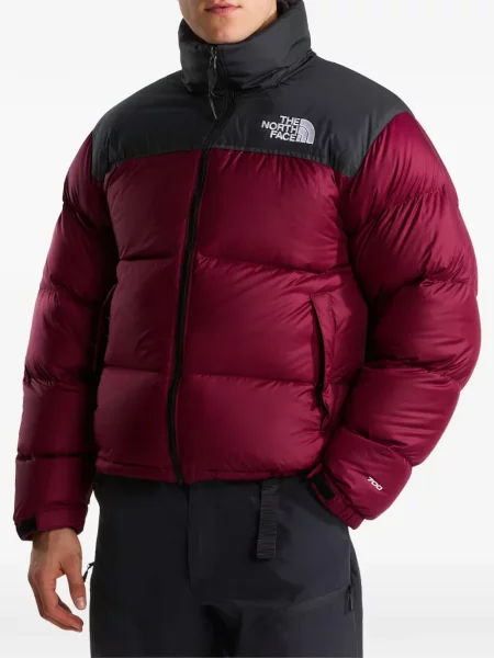 Geacă cu puf The North Face retro roșu