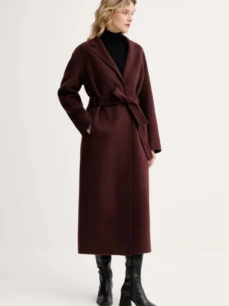 Шерстяное пальто Filippa K коричневое