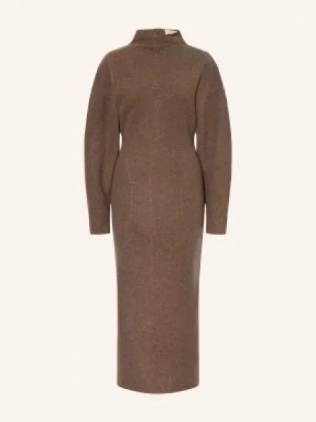 Dzianinowa sukienka Max Mara brązowa