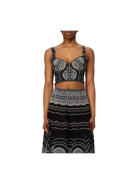 Top Charo Ruiz Ibiza elegancki czarny