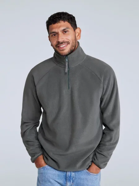 Stockholm — polar z zamkiem błyskawicznym Grey szary