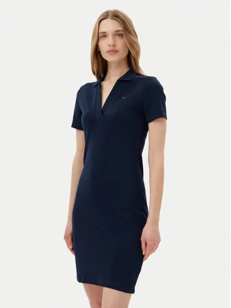 Vsakodnevna obleka Tommy Hilfiger modra