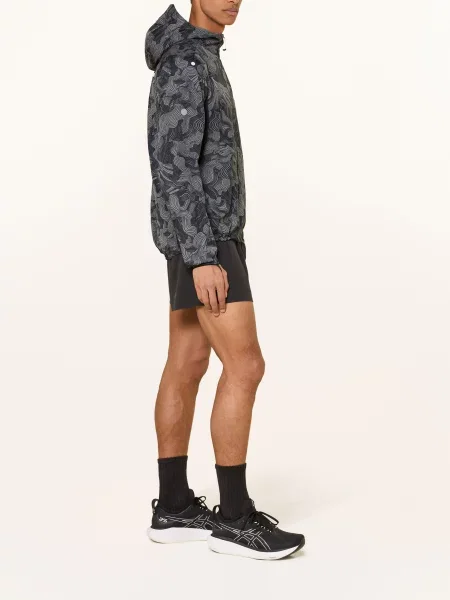 Asics Běžecká Bunda Fujitrail Packable / šedá černá
