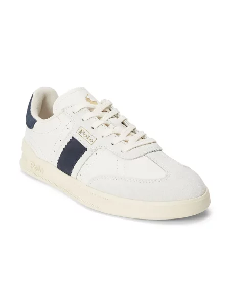 Kožené tenisky Polo Ralph Lauren Heritage Aera biela