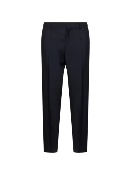 Pantaloni Jil Sander conici albastru