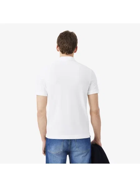 Lacoste Koszulka Polo Paris Stretch Piqué Regular Fit biała