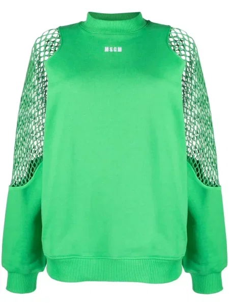 Hanorac crewneck Msgm plasă verde