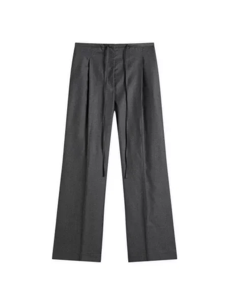 Spodnie Róhe wełniane w kolorze melanż szare