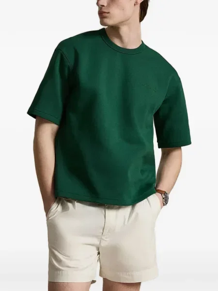 Tricou polo Polo Ralph Lauren cu imagine din canvas cu model paisley albastru