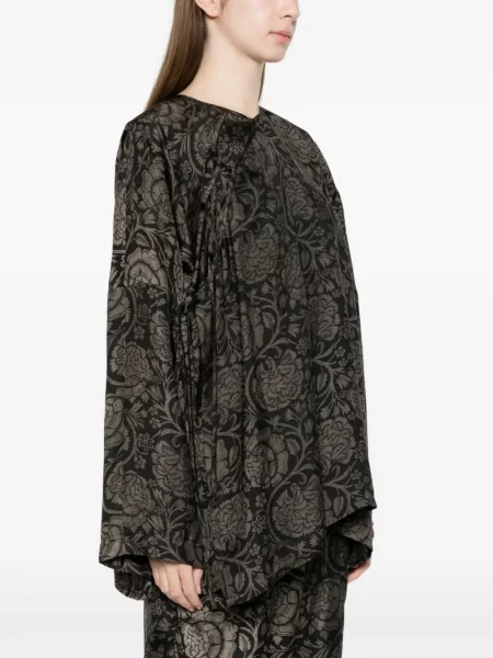 Bluză Uma Wang cu model floral negru