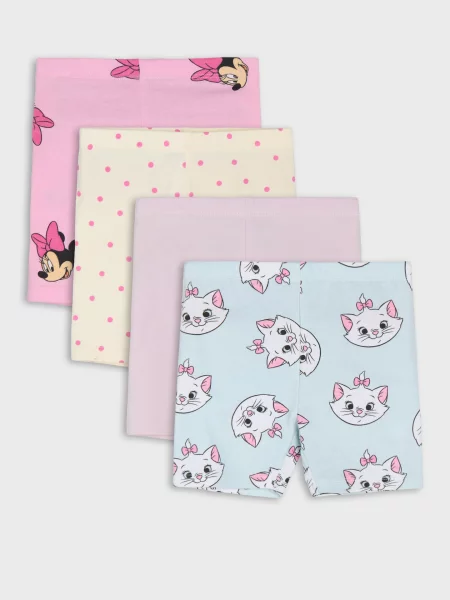 Sinsay cyklistické kraťasy 4 pack Disney růžová