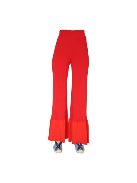 Spodnie Stella Mccartney czerwone