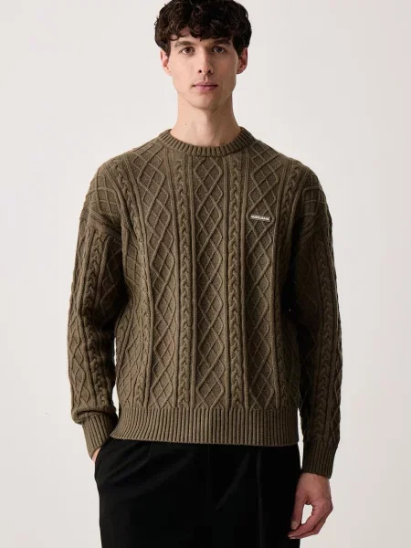 Pulover Guess de lână verde