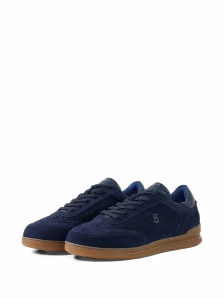 Sneakerși Bogner din piele de căprioară albastru