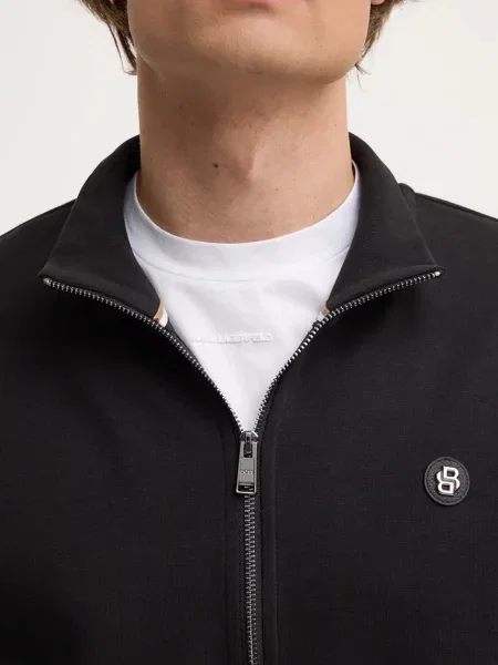 BOSS bluza gładka czarny