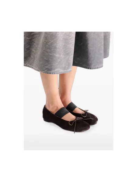 Balerinki Mm6 Maison Margiela brązowe