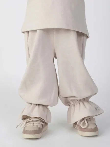 Donsje teplákové nohavice detské Lindelwa Trousers béžová