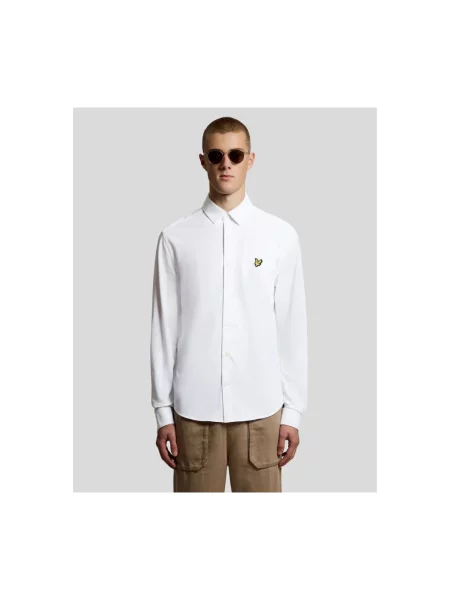 Koszula Lyle & Scott z dżerseju biała