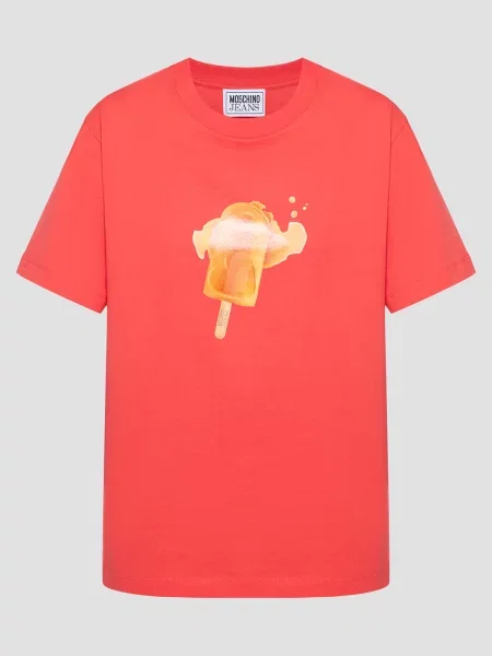 Футболка Moschino червоний
