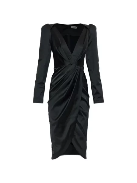 Rochie mini Balmain drapată negru