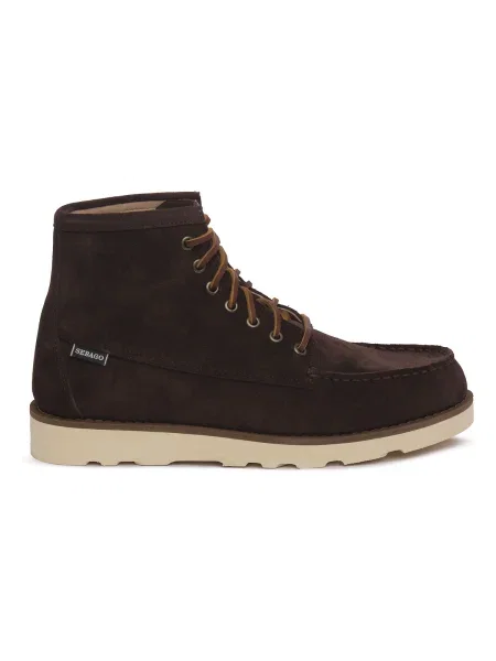 Pantofi Sebago din piele de căprioară maro