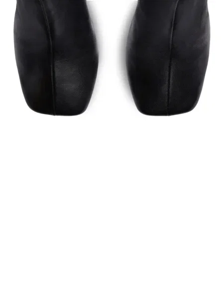 Cizme scurte Courreges din piele negru