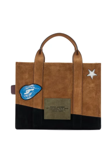 Shopper kabelka Marc Jacobs hnedá