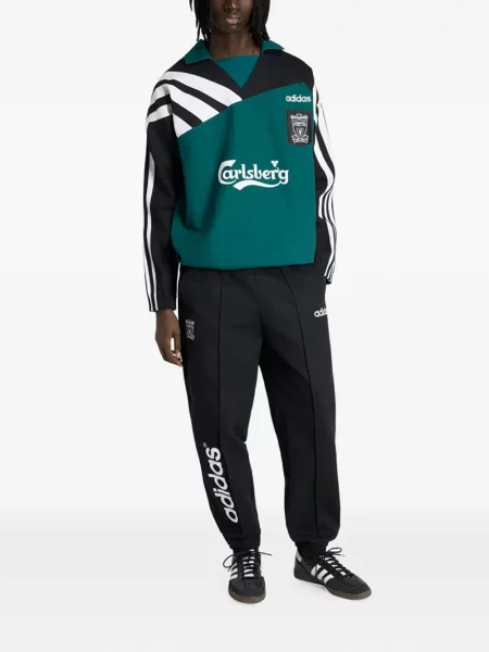 Tricou Adidas cu model camuflaj alergare din dantelă negru